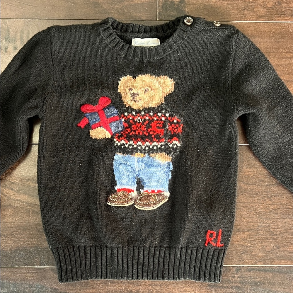 Polo Ralph Lauren Christmas Polo Bear Sweater 18M